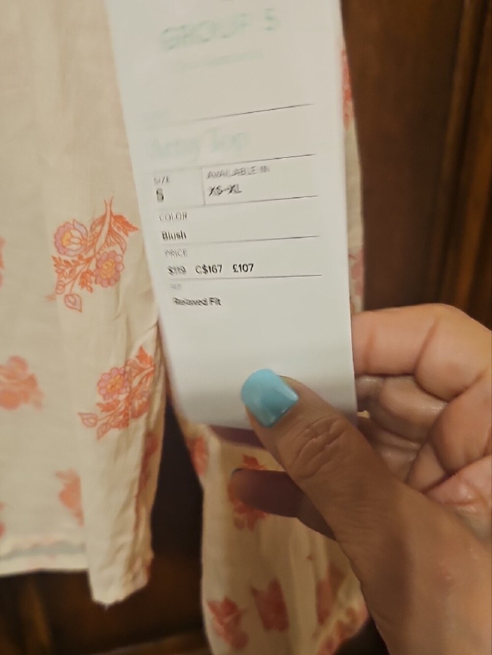 CAbi Pink Floral Pintuck Blouse - Picture 8 of 10